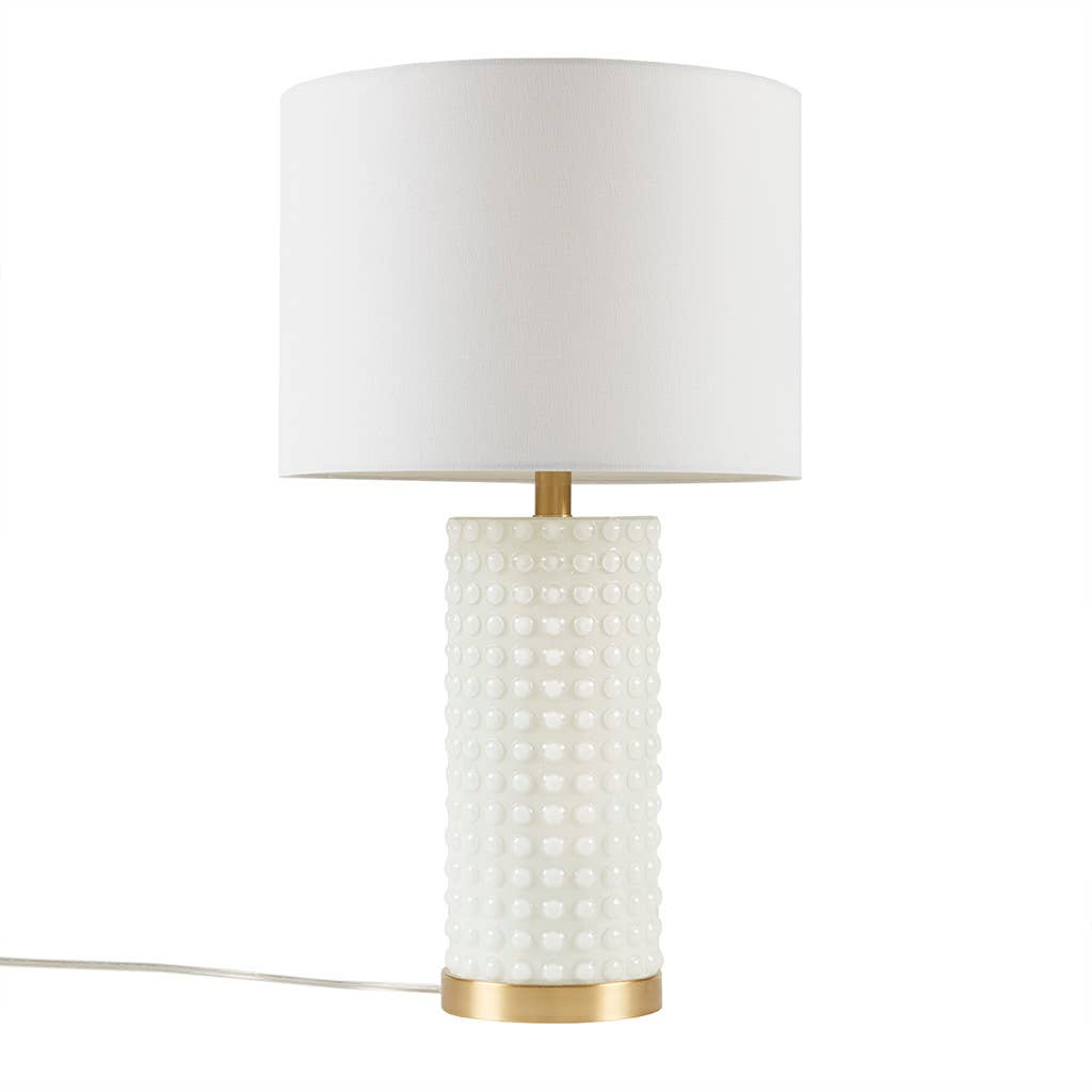 Glass Textured Dot Table Lamp