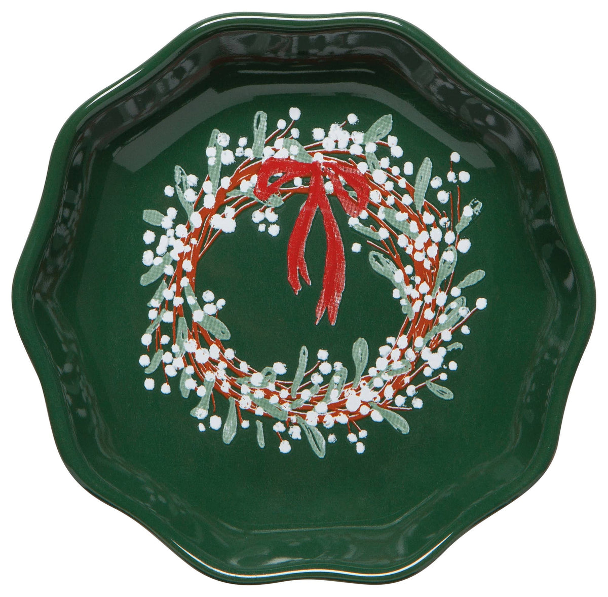Wreaths Shaped Christmas Pinch Bowls - Set of 6