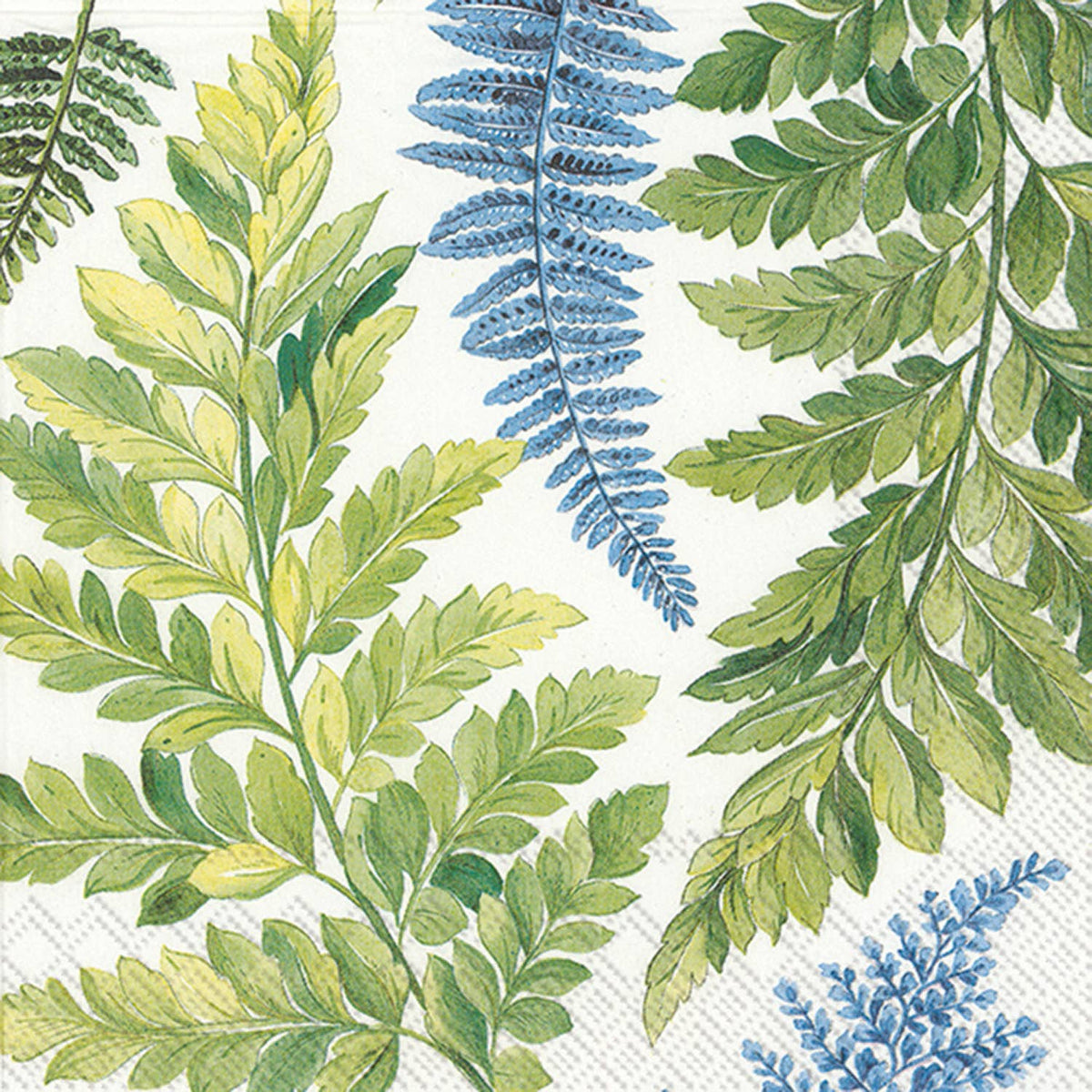 Paper Cocktail Napkins Pack of 20 Botanical Blue