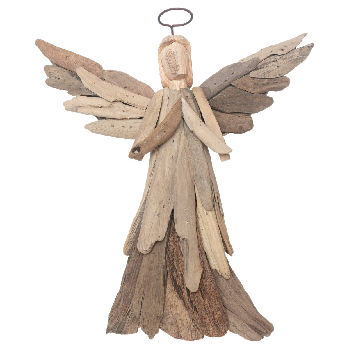11.25" Driftwood Angel Christmas Décor - Coastal