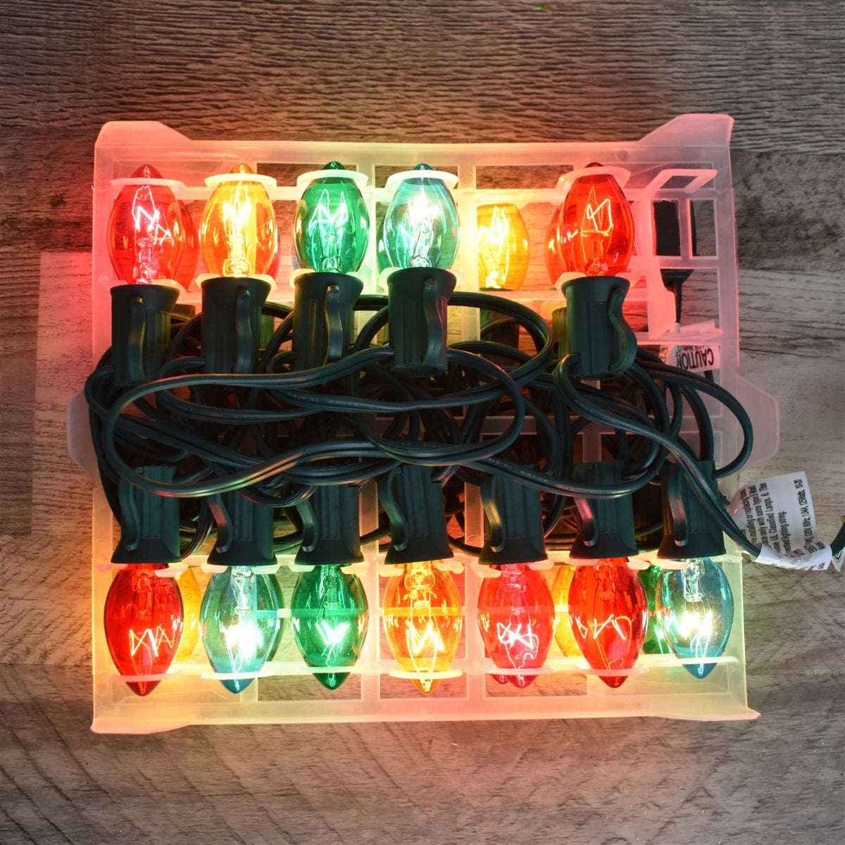 25' C7 Light Set, 25 Bulbs - Multi Color
