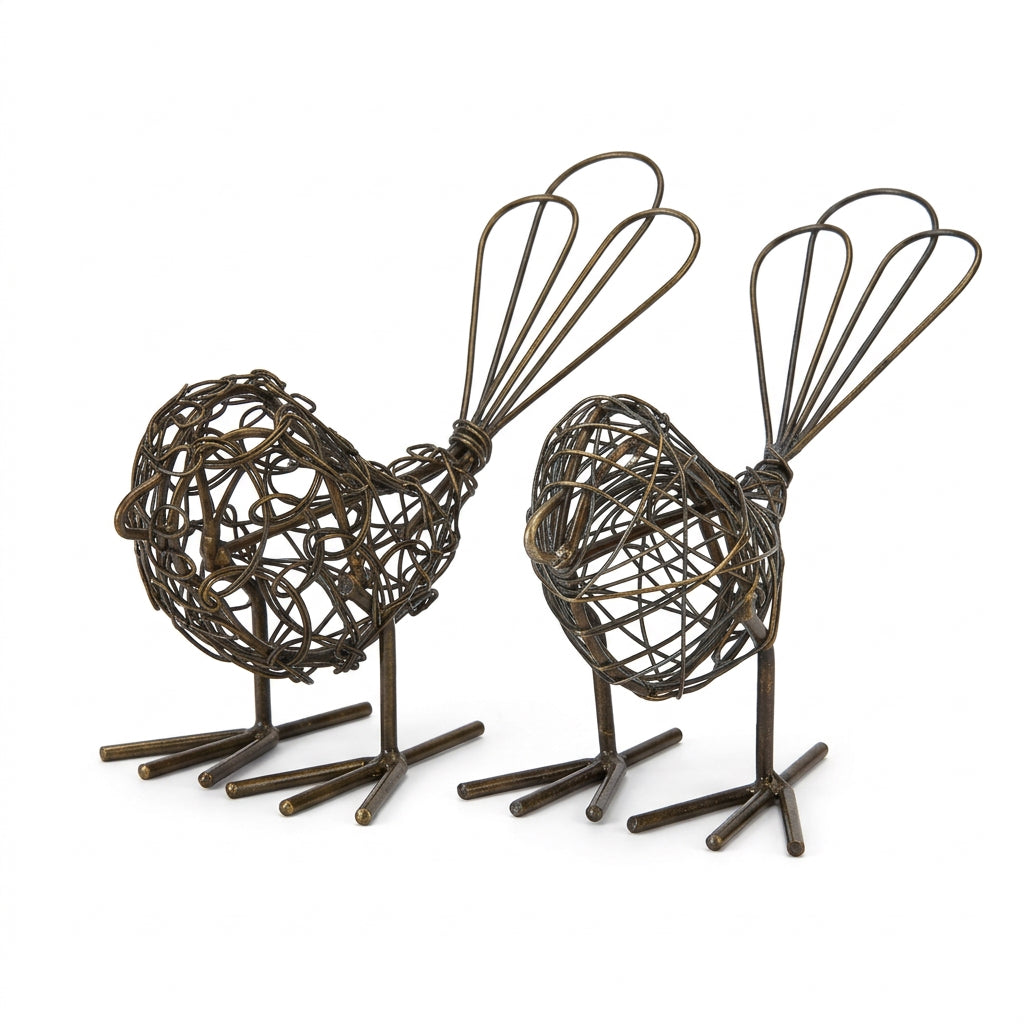 Wire Birds (Set of 2)