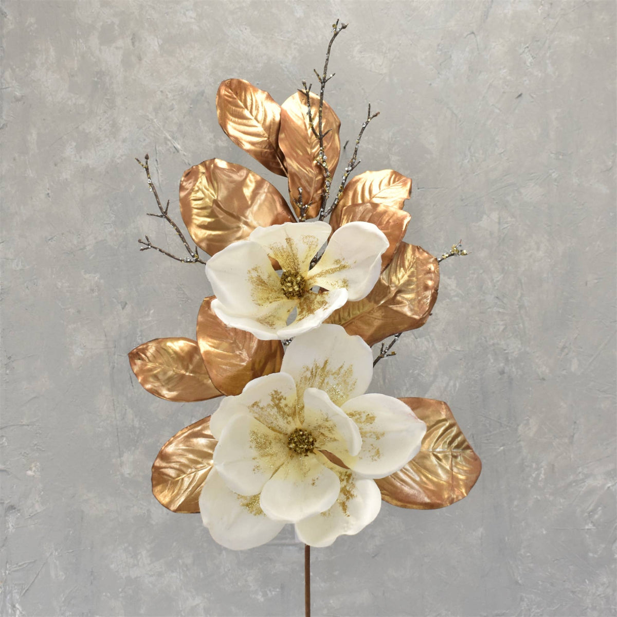 Glistening Magnolia Spray 38"