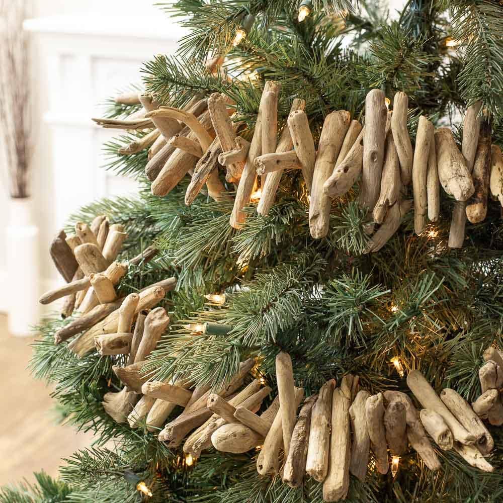 Natural Driftwood Coastal Garland - 57”