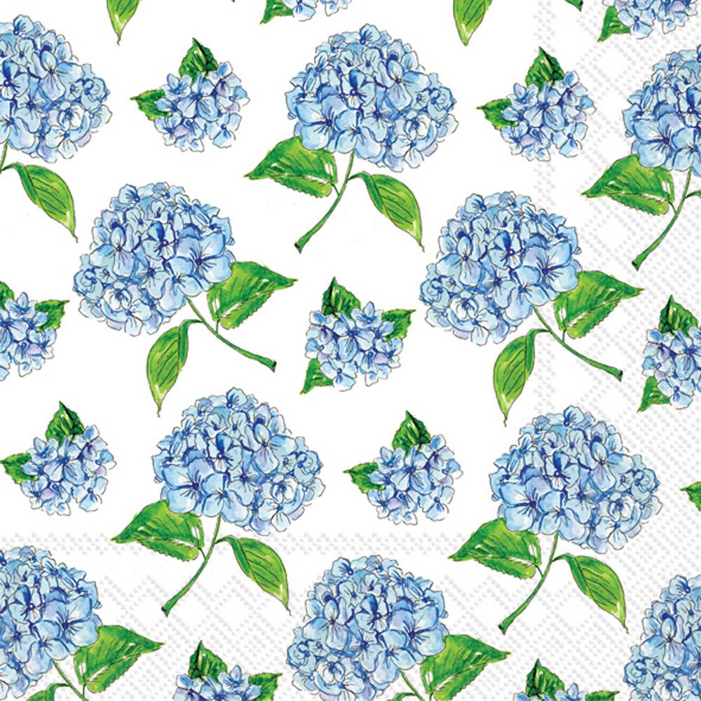 Paper Cocktail Napkins 20ct Hydrangea Scatter Rosanne Beck