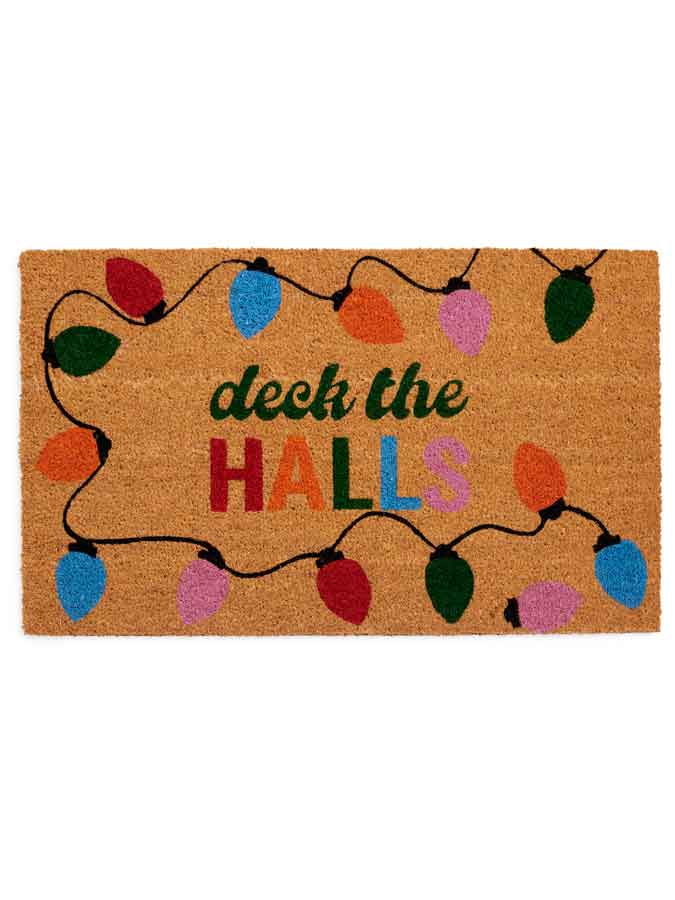 "Deck the Halls" Doormat