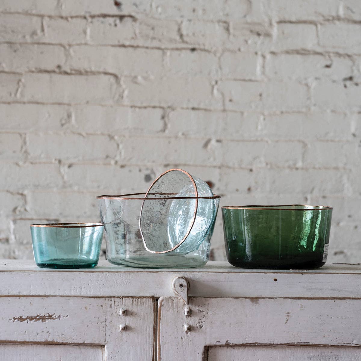 Vintage Demijohn Bowl - Hand Cut