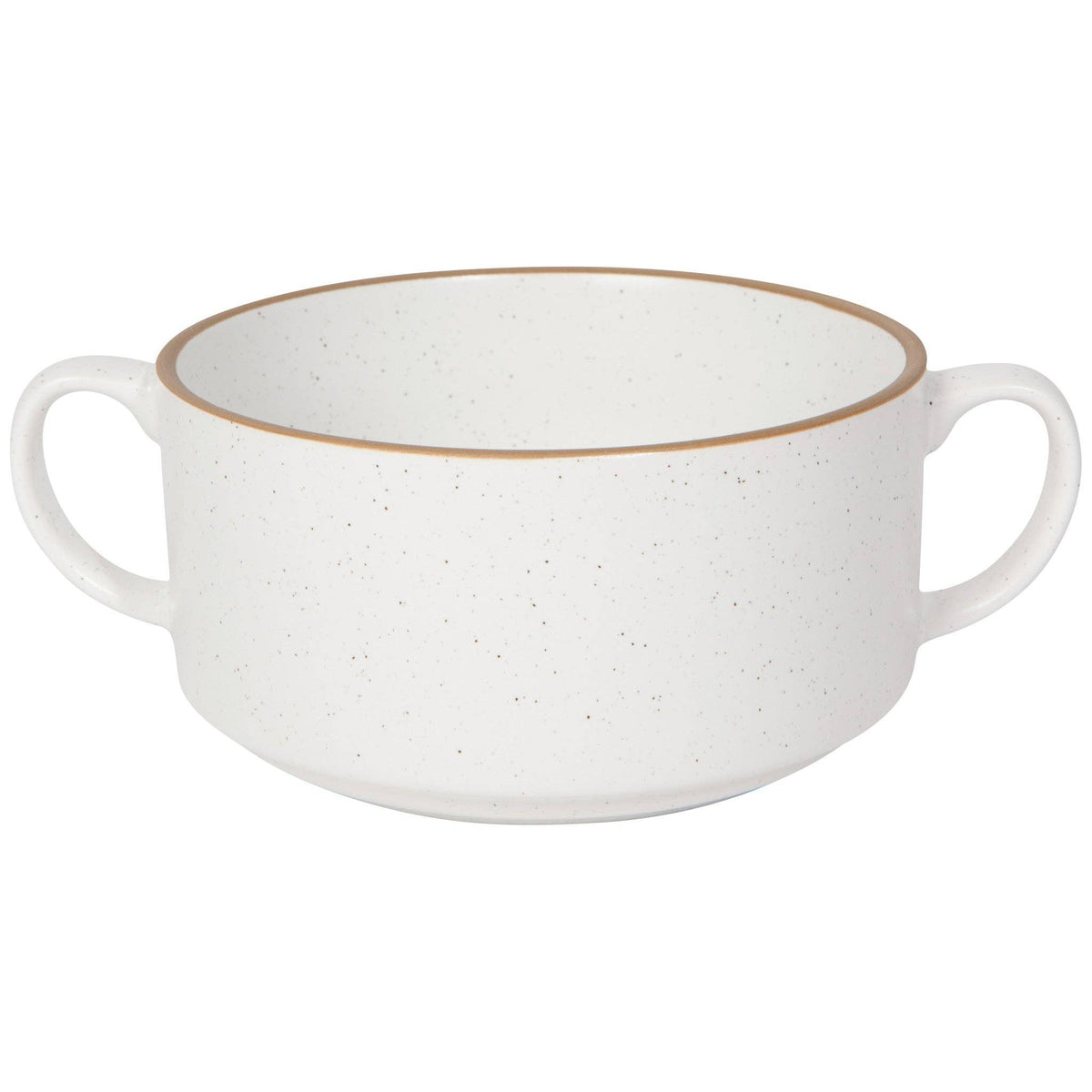 White Soup Bowl with Handles