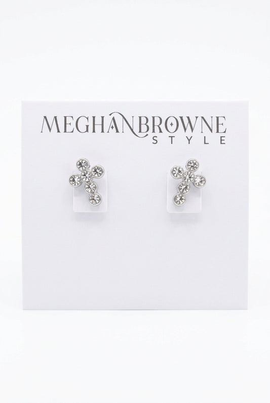 Vince Silver Cross Earrings