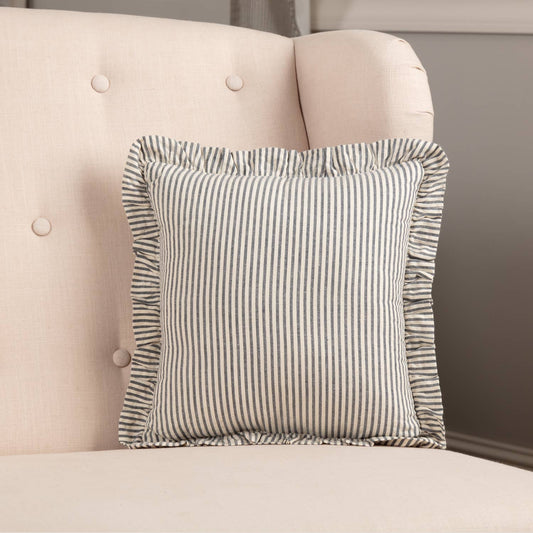 Farmhouse Ticking Stripe Throw Pillow Hatteras 12"