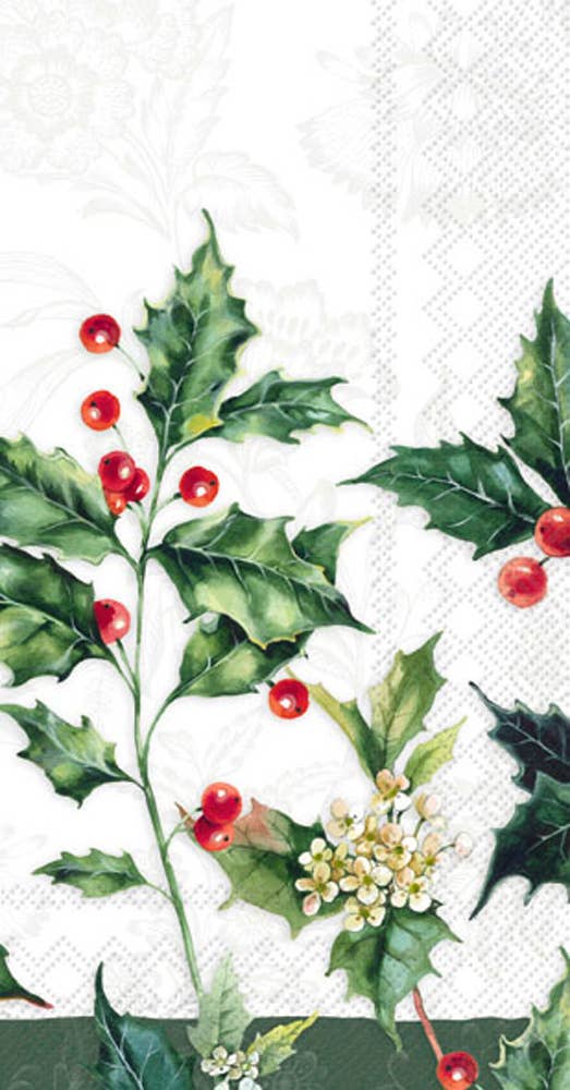 Paper Guest Towels Pk/16 Alexa Cream Christmas