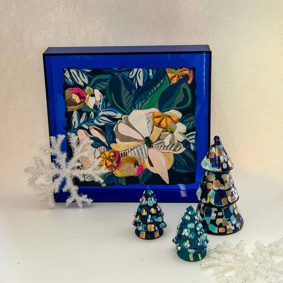 Black Mini Christmas Tree|Jessica Reynolds Art