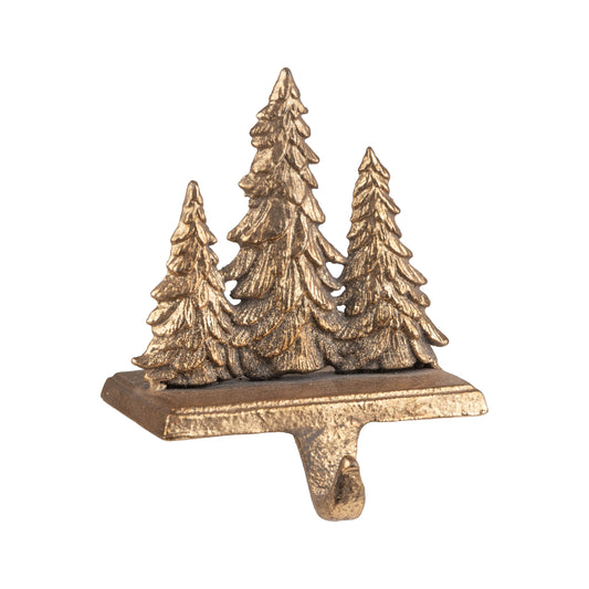 Cast iron Xmas tree stocking holder