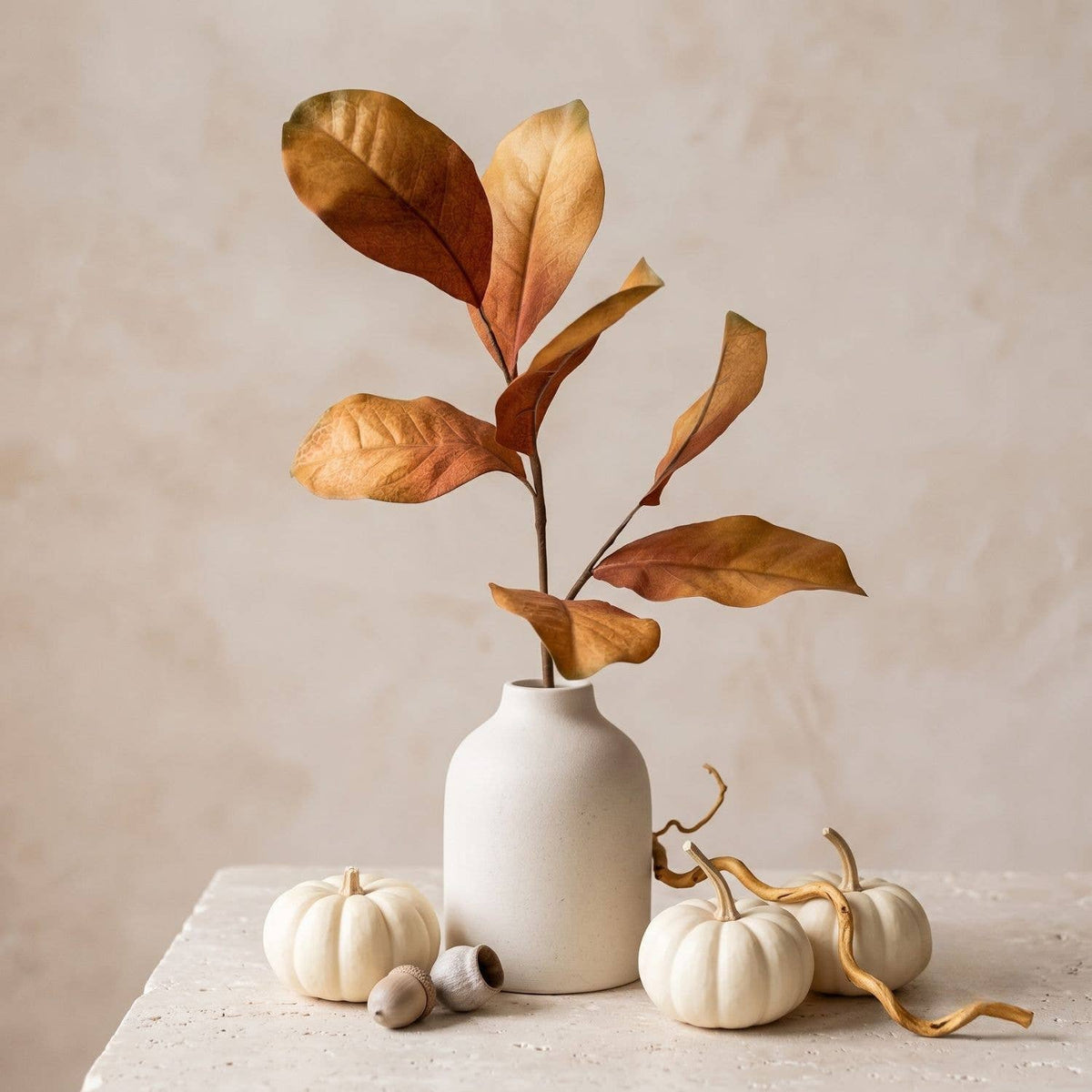 Fall Magnolia Leaf Pick - 15.5" Golden Brown