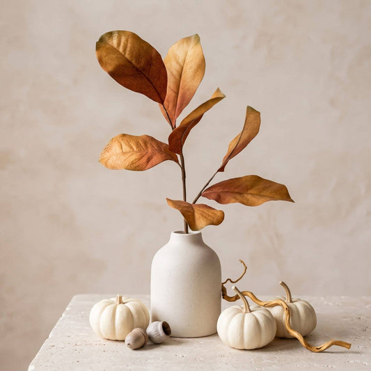 Fall Magnolia Leaf Pick - 15.5" Golden Brown