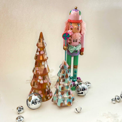 Dusty Neutrals Tall Christmas Tree|Jessica Reynolds Art