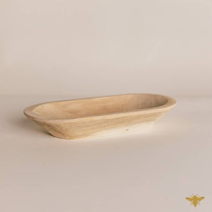 Acacia Wood | Large Oval Bowl - Natural