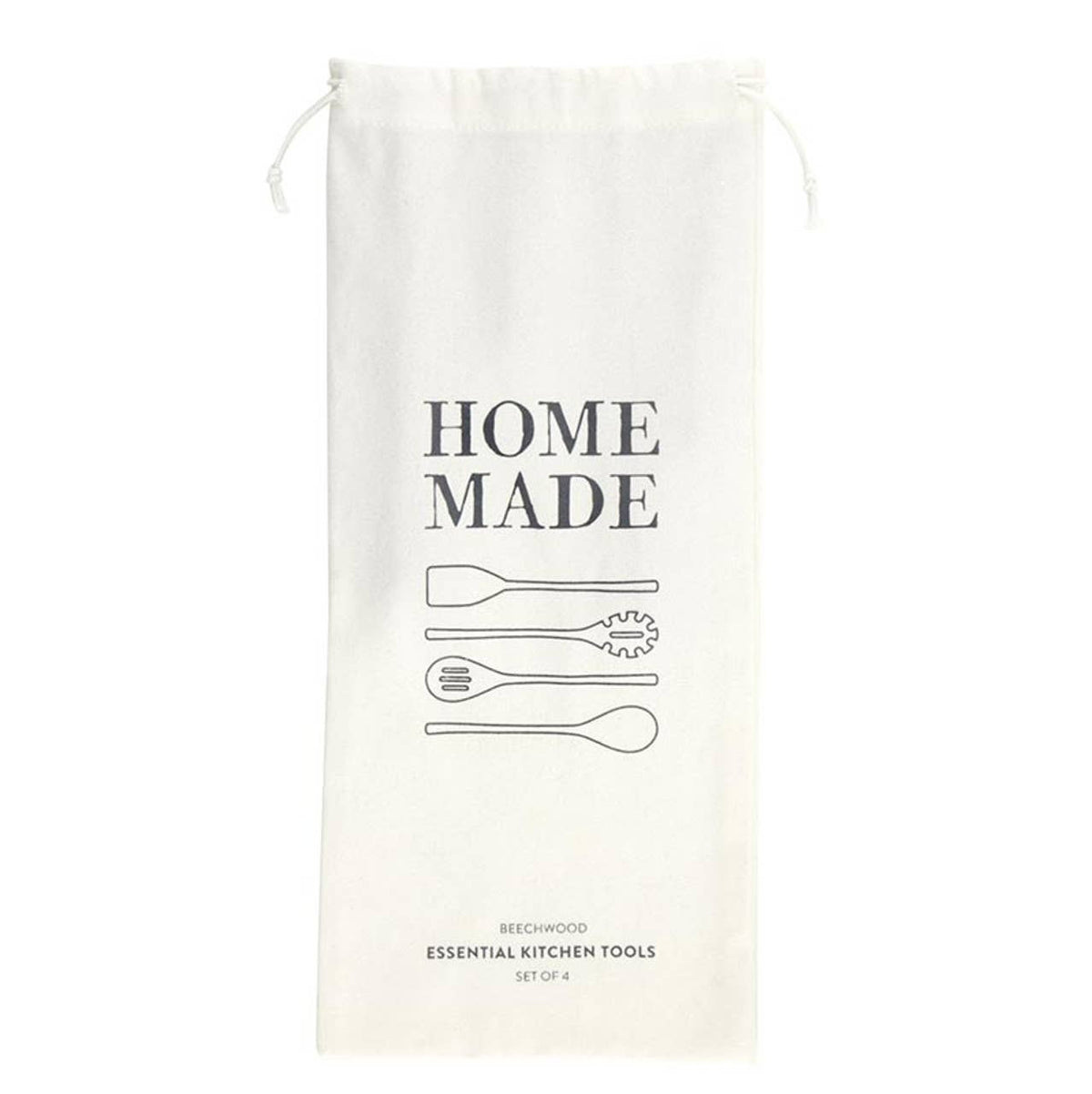 Face to Face Wood Utensil Set - Home Made - Set of 4