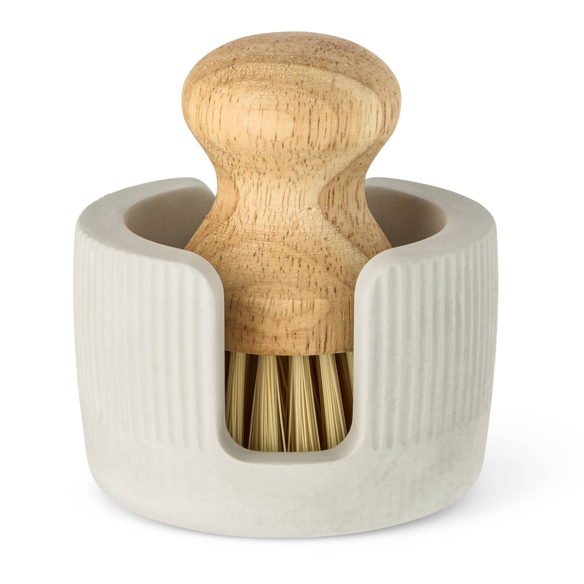 Scrub Brush with Diatomite Caddy - Grey