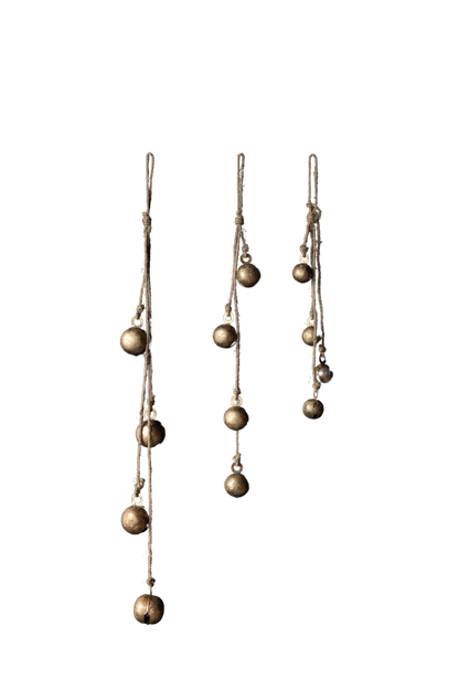 Sphere Iron Inspired Holiday Hanging Bell Cluster