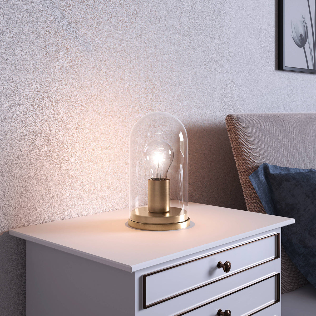 Sale - Atlas Modern Gold 1-light Metal & Glass Table Lamp