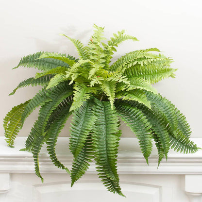 26" Natural Look Artificial Boston Fern Bush