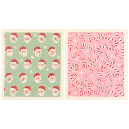 Candy Canes Swedish Cloth Set