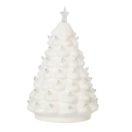 Christmas Tree Large White LED Decorative Figurine