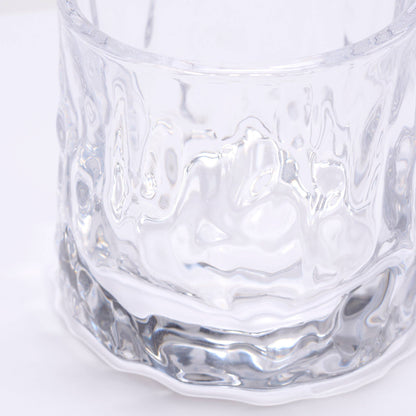 Hammered Rocks Glass