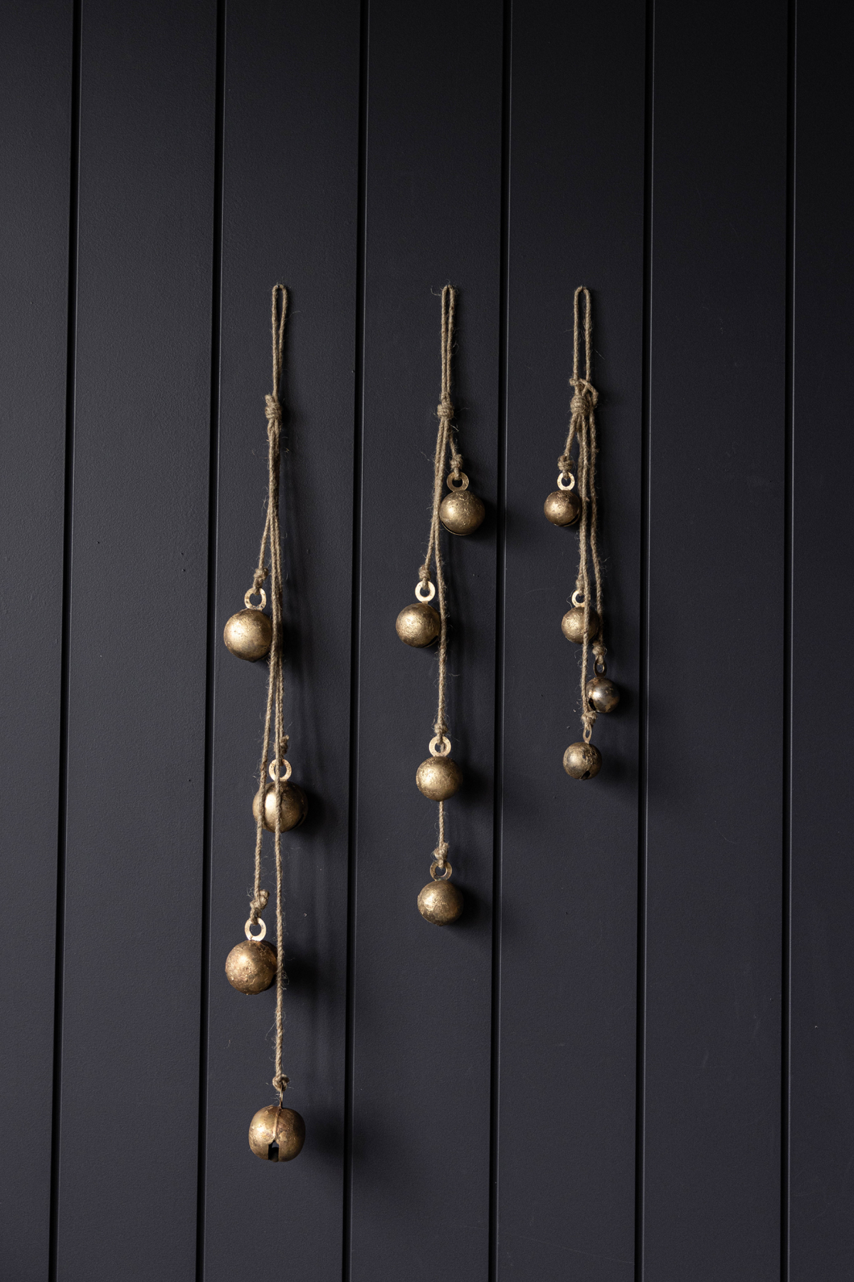 Sphere Iron Inspired Holiday Hanging Bell Cluster