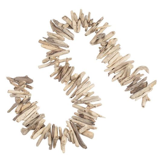 Natural Driftwood Coastal Garland - 57”