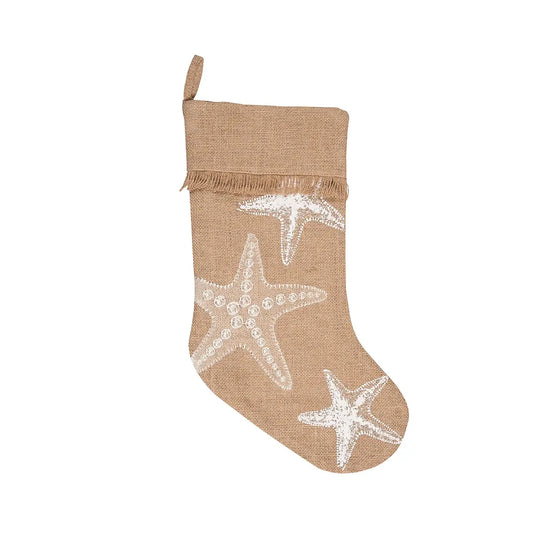 Christmas Starfish Coastal Stocking