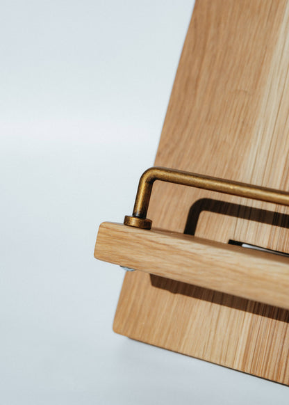 White Oak Cookbook Stand