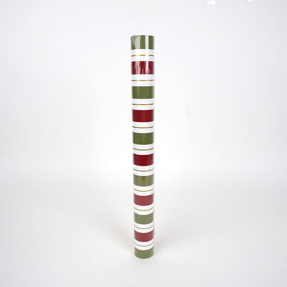 Holiday Stripe Paper Table Runner