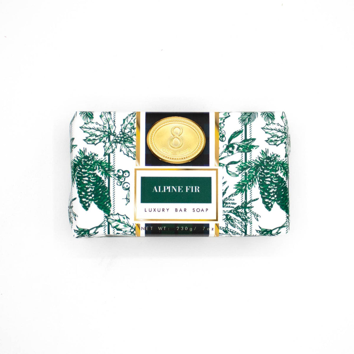 Alpine Fir Woodland Wrapped Bar Soap, 7oz