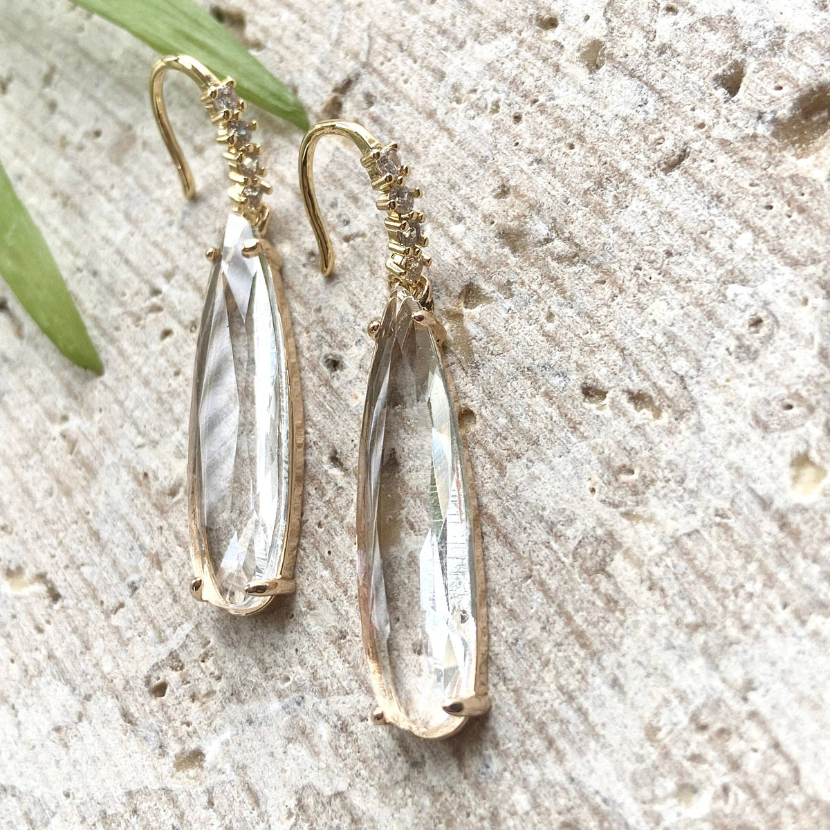Crystal Teardrop Boutique Earrings