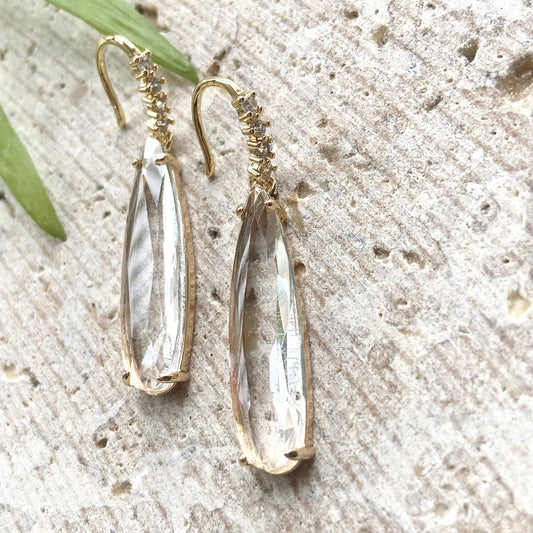 Crystal Teardrop Boutique Earrings