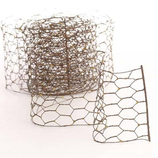 Chicken Wire Floral Craft Mesh Ribbon - Select Color
