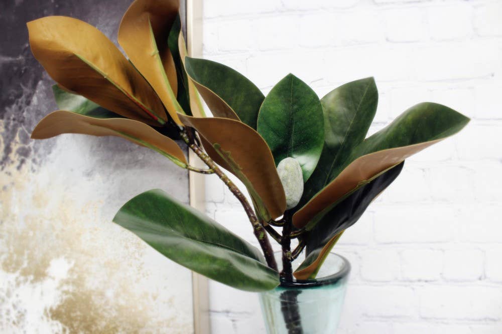 30"Artificial Magnolia-lifelike stem real touch leaves