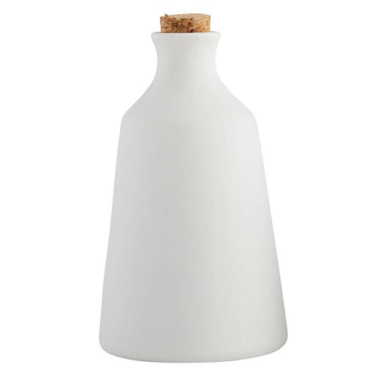 White Ceramic Cork Vase - Large