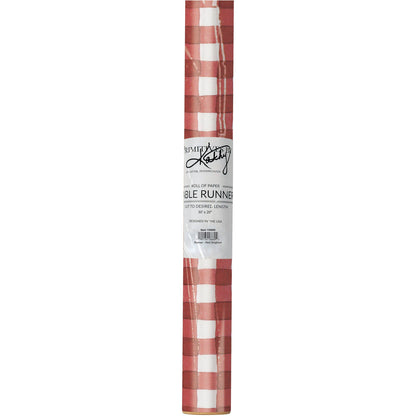 Red Gingham Paper Runner