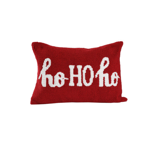 “Ho Ho Ho” Circular Knit Pillow