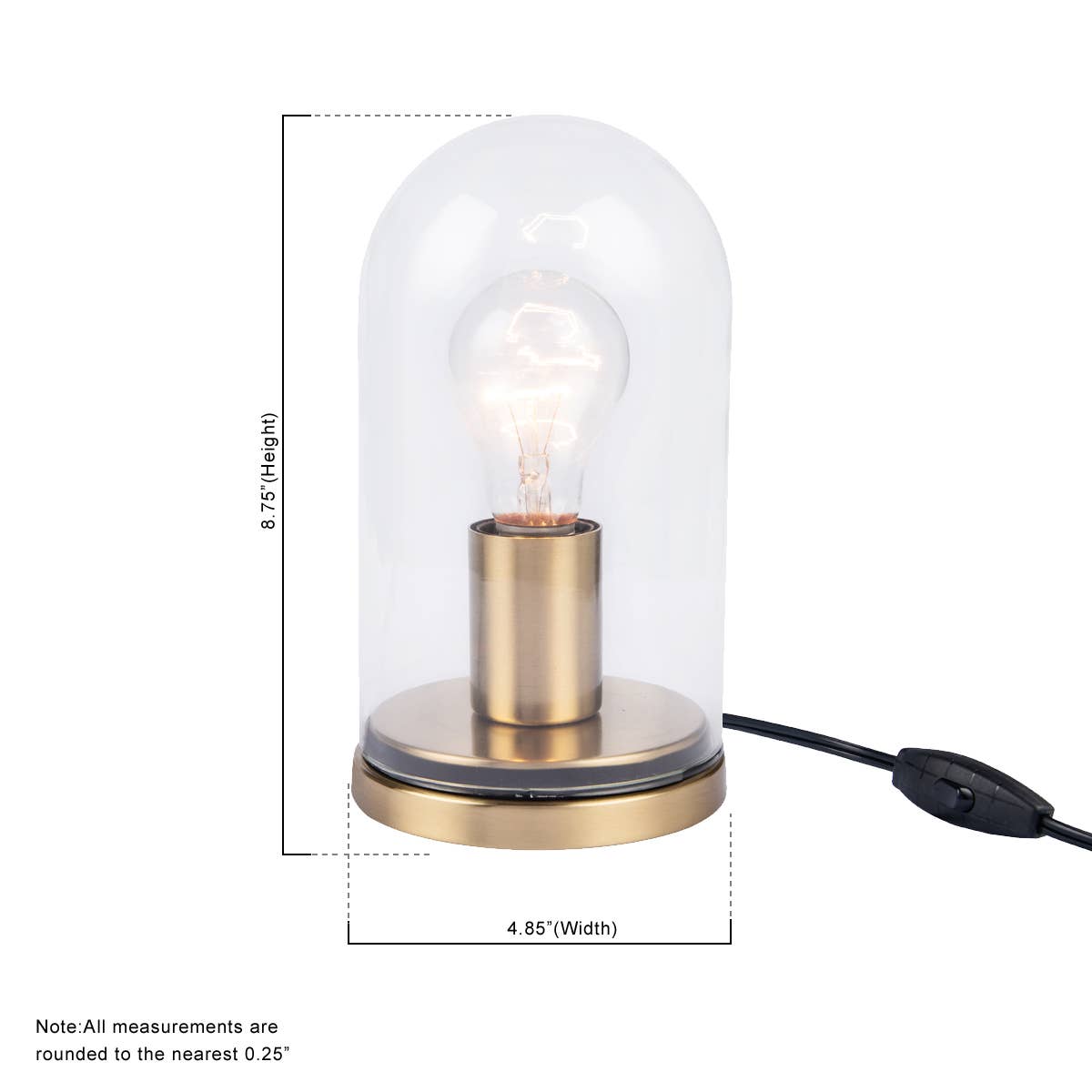 Sale - Atlas Modern Gold 1-light Metal & Glass Table Lamp