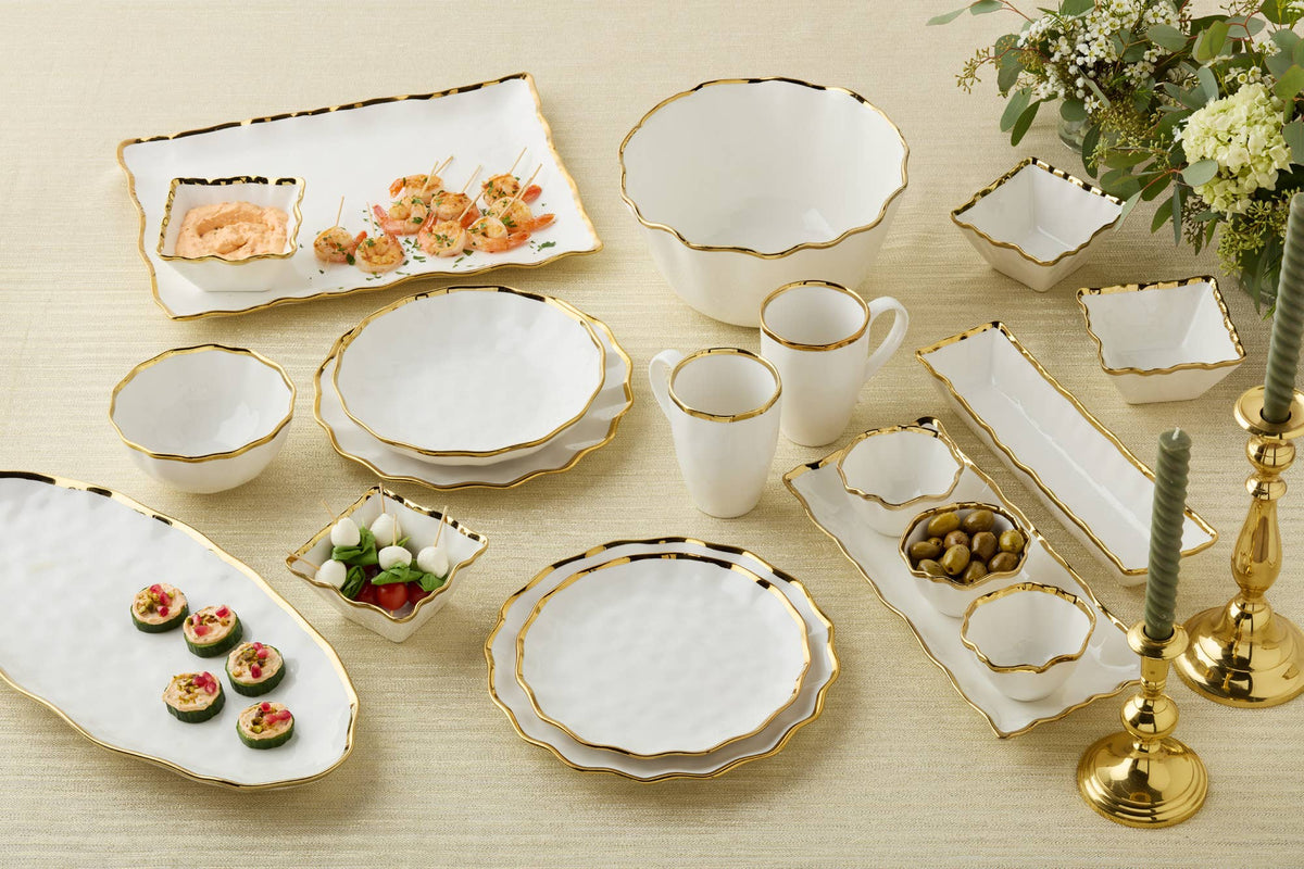 Regency Gold Cereal Bowl 6in x 3in 22 oz