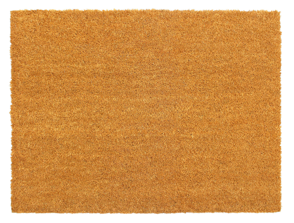 RugSmith Natural Machine Tufted Plain Doormat, 24" x 36"