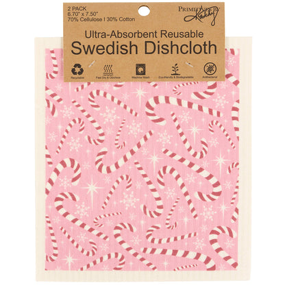 Candy Canes Swedish Cloth Set