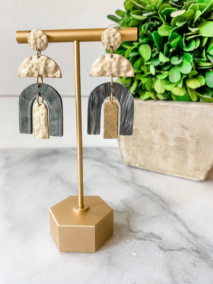 Hammered Arch Southern Statement Earrings