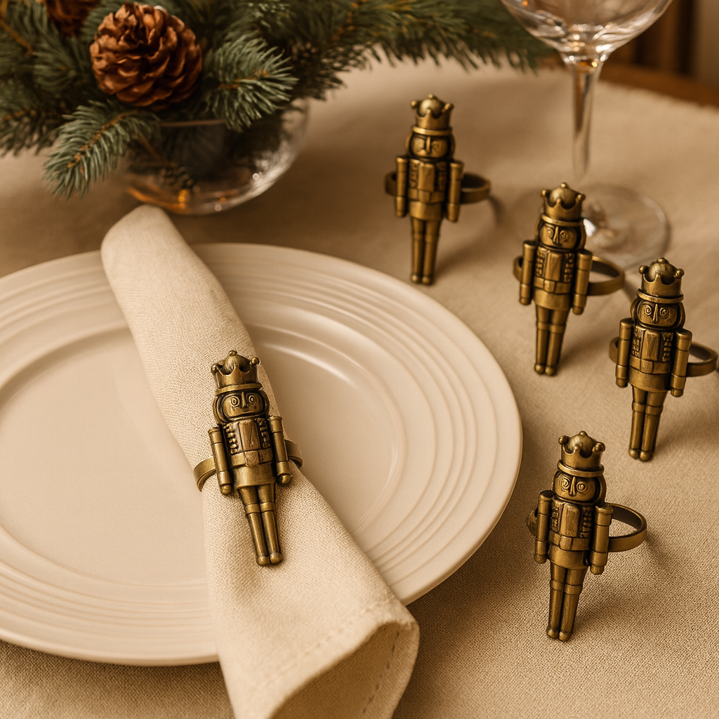Bronze Nutcracker Napkin Ring