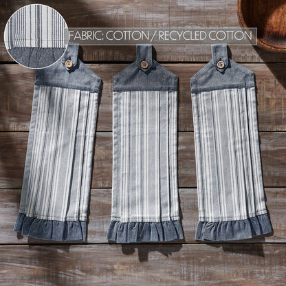 Sawyer Mill Blue Ticking Stripe Kitchen Towel 3pc