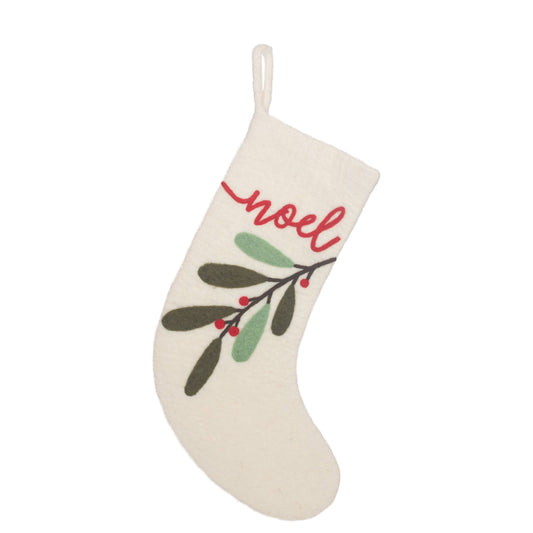 23.5" Noel Felt Christmas Stocking
